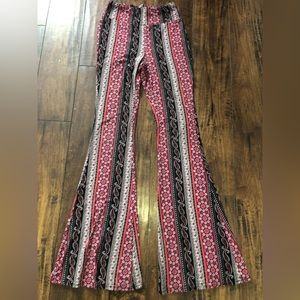 Flare leggings small 0 unique print no boundaries